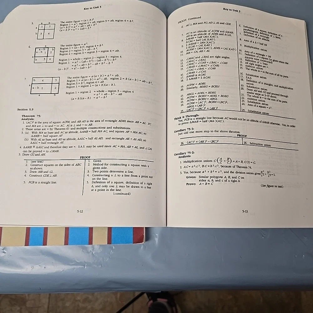 Abeka Plane Geometry Set Text‎ Solution Key And Test/Quiz Key Books